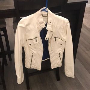 Tan white jacket